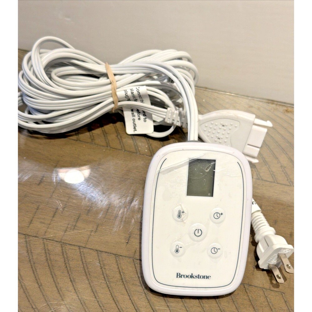 Brookstone White Electric Blanket Remote Controller with Cord